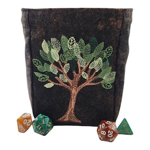 Tree dice bag, TTRPG, role playing, game bag