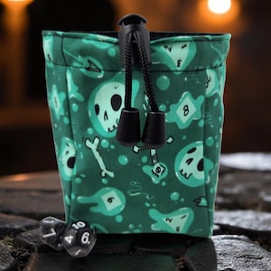 Gelatinous Cube dice bag, dice pouch, role playing