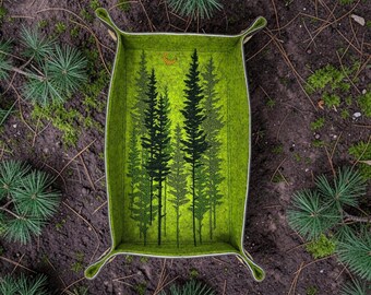 Würfelbrett „Kiefernwald“, TTRPG, rechteckig