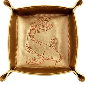 Koi Fish Dice tray, game accessory, TTRPG
