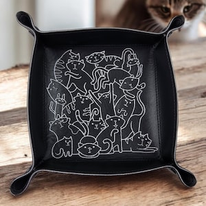 Dice Tray for the love of cats, pet parent, polyhedral dice,  dnd gift set, role playing games, cat lover tray, game accessory, RPGdnd