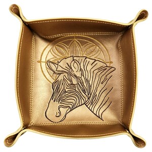 Zebra dice tray, game accessory, TTRPG