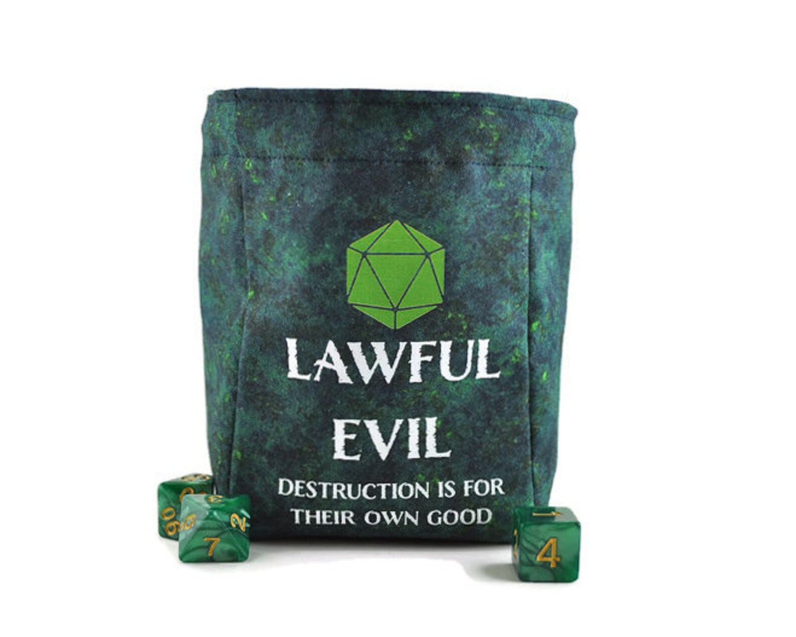 Dnd Dice Bag Lawful Evil Dice Pouch Dnd Alignment Character Etsy