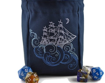 ship dice bag, tabletop gaming bag