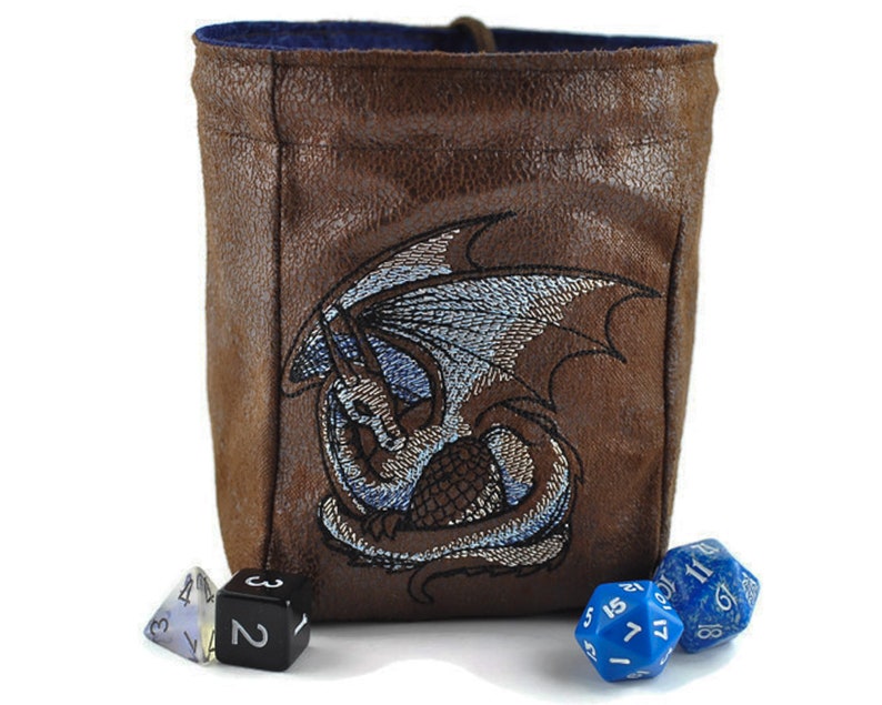 Dungeons and Dragons Dice Bag Dragon Dice Bag D20 Dice Pouch Etsy