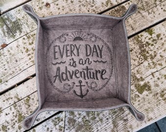 Every day is an adventure dice tray, dice rolling tray, tabletop gaming, board game accessory.