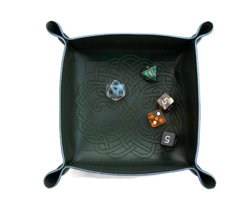 Collapsible Dice Rolling Tray Tree Of Life Dnd Dice Tray Etsy