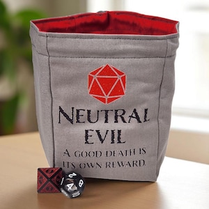 Worek na kości, &quot;Neutral Evil&quot;, worek na kości do gier RPG, TTRPG