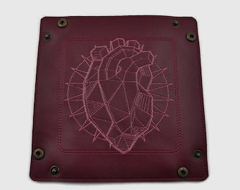 Dice Tray crystal heart design, role playing, game accessory, TTRPG