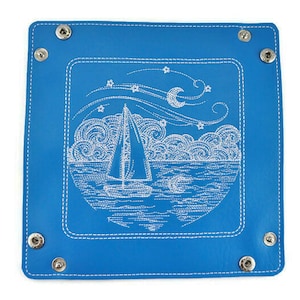Dice Tray, sailboat design, dnd dice tray, TTRPG