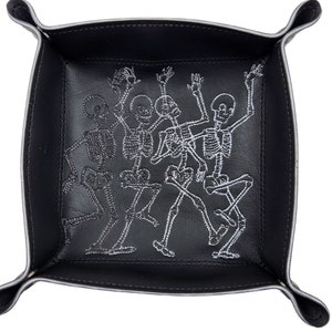 Skeleton dice tray, TTRPG, board game accessory image 1