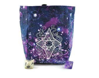 Galaxy sky dice bag, tabletop game pouch dnd