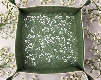 Plateau à dés Baby's Breath, plateau à lancer de dés, jeux de table, accessoire de jeu de société.