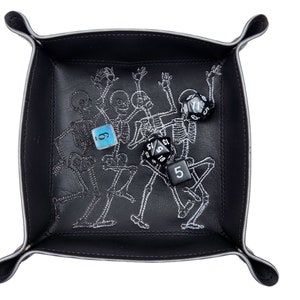 Skeleton dice tray, TTRPG, board game accessory image 6