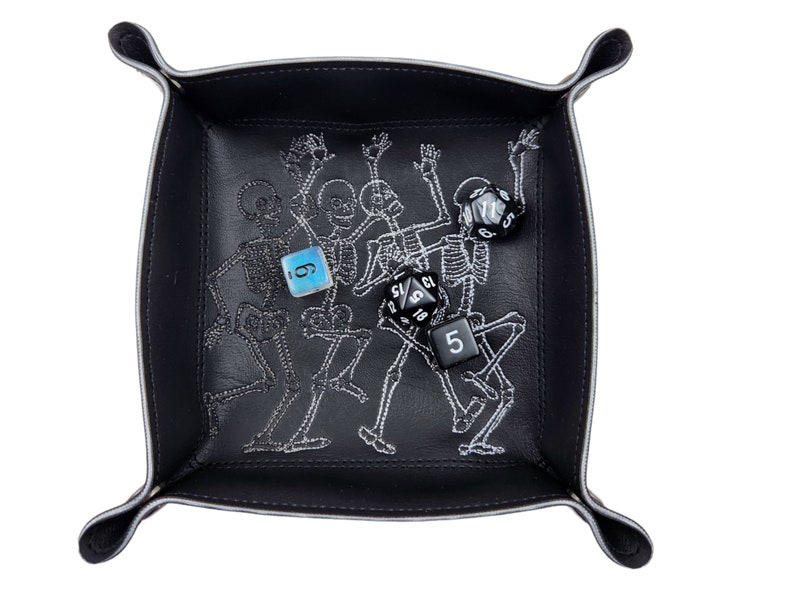 Skeleton dice tray, TTRPG, board game accessory image 6