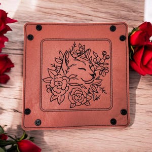 Bandeja de dados de gato y rosa, bandeja para tirar dados, bandeja plegable, accesorio para juego de mesa dnd