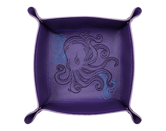 Purple Kraken game dice tray.