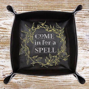 Collapsible Dice Rolling Tray, Come in for a Spell, portable dice tray, game accessory, dnd gift. RPG, D20,