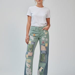 Pantalones Levi 511 Patchwork únicos. 30×32