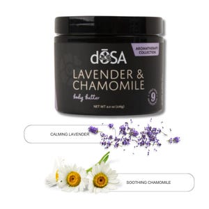 Lavender & Chamomile Body Butter | Single Jar | Whipped, All-Natural, Hydrating Skincare for Dry Skin and Moisturizing