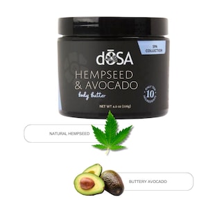 Hempseed & Avocado Body Butter | Single Jar | Whipped, All-Natural, Hydrating Skincare for Dry Skin and Moisturizing