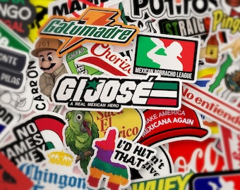 Mexican Hard Hat Sticker Pack – Chingón Blue Collar Humor Decal For Toolbox Laptop Vinyl Decals | Latinx Latino Chicano Mexico Proud Gift