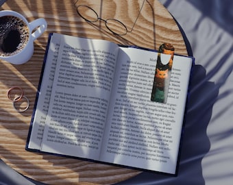 Colorful Cat-Themed Bookmark, Cat Lover Gift, Reading Accessory, Cat Bookmarker, Book Gift for Pet Lovers