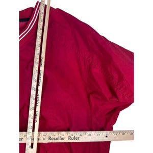 Vintage Nike Herr Nylon Windbreaker Jacka Pullover V-ringad Röd Storlek XL bild 10