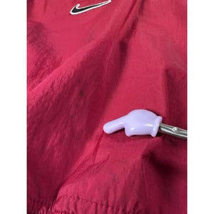 Vintage Nike Herr Nylon Windbreaker Jacka Pullover V-ringad Röd Storlek XL bild 5