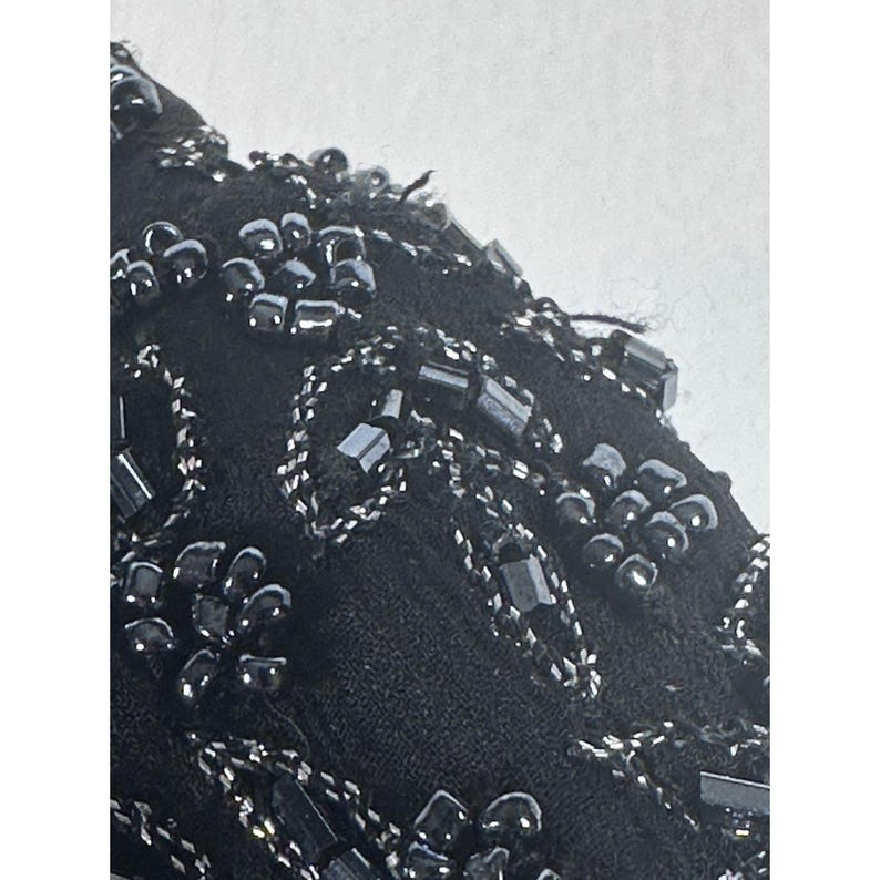 Blusa vintage de seda con cuentas para noche de Adrianna Papell 18W Boutique, estilo años 90, para mujer de negocios imagen 7
