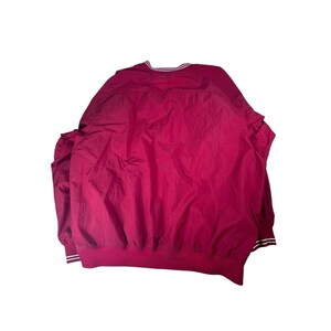 Vintage Nike Herr Nylon Windbreaker Jacka Pullover V-ringad Röd Storlek XL bild 4