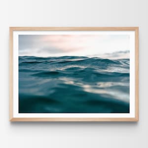 Impression côtière vagues, affiche océan, art vagues, impression côtière minimaliste, affiche plage, art mural vagues, décoration d'intérieur côtière moderne, impression surf