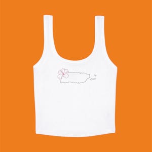 PR Puerto Rico embroidered tank