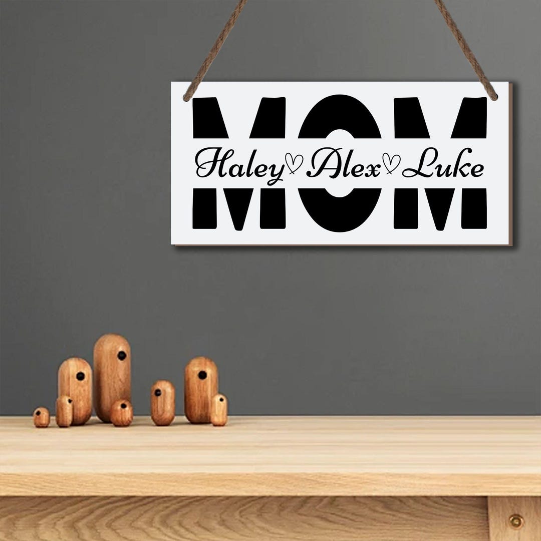 Personalized Family Wood Panel Art, Rustic Home Decor, Family Name Sign ...