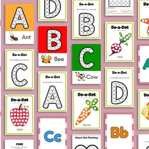 Alphabet Dot Marker Activity Dot a Dot Animal Dot Marker Worksheet Do a Dot Coloring Pages for Preschooler Dot Marker Printable