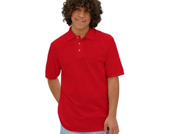 Men's Cotton Piqué Polo Shirt: Classic Fit, Smart Casual