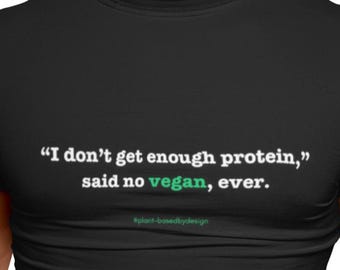 Vegan Protein T-Shirt: Eco-Conscious Unisex Tee