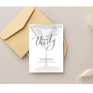 Dirty Thirty Party Invite |30th Birthday Invitation Template | Editable Canva Invite | Printable Digital Download