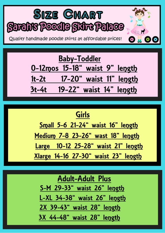 Baby Lulu Size Chart