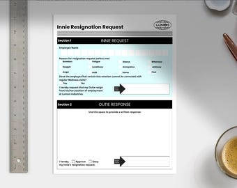 Severance Innie Resignation Request - Digital Print