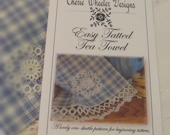 Easy Tatted Tea Towel PDF Pattern