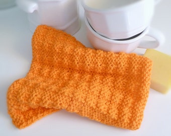 Quick and Easy Textured Dishcloth Knitting PDF Pattern