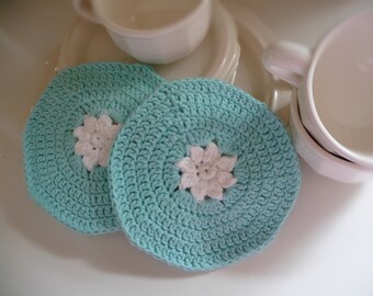 PDF Flower Dishcloth Crochet Pattern