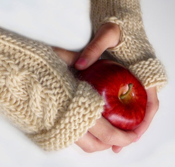 Easy And Quick Knitted Fingerless Gloves Pdf Pattern Easy And Quick Knitted Fingerless Gloves Pdf Pattern