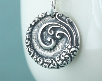 Mandala Necklace, Spiral of Life Jewelry, Circle of Life Necklace, Sterling Silver Jewelry