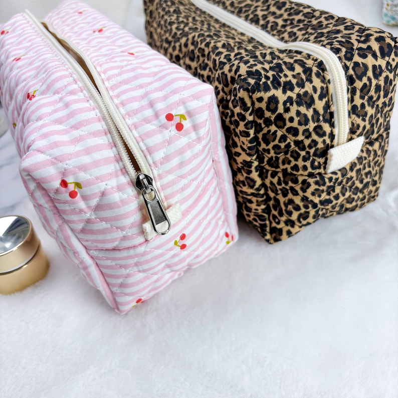 Quilted Hair Styling Tool Bag – Personalized Travel Organizer, Curling Iron Case, Bridesmaid Travel Gift image 4