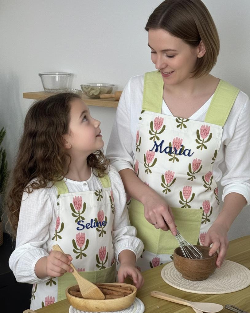 Personalized Waterproof Aprons, Custom Name Aprons, Multi-size Parent ...