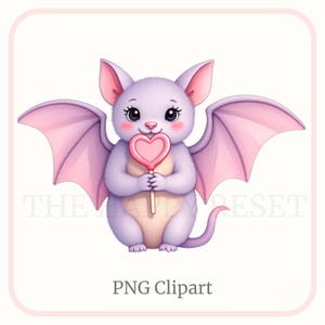 Adorable Halloween Bat PNG Pastel Pink Kawaii Bat with Silky Bow Roses & Pearls |Cute Spooky Clipart| Coquette Cute Digital Download