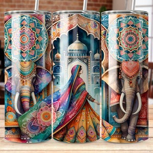 Jaipur Dalhi Tumbler Wraps Digital Download, Tumbler Temples, Mandalas PNG Tumbler Wraps 20 oz Skinny Tumbler Sublimation Design