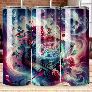 Dark Romance Books and Romantasy 20oz Skinny Tumbler Sublimation Design, Bookish Digital PNG Download Instant DIGITAL ONLY, Tumbler Wrap